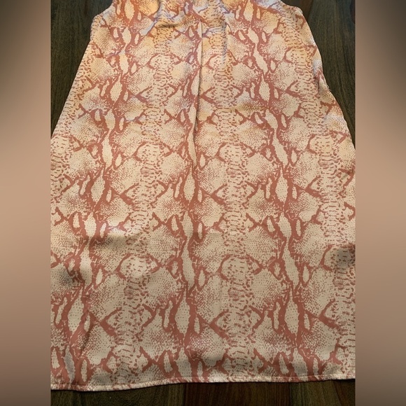 Rudsak Snake Print Dress Sleeveless Size Small Faux Leather Collar Belt Missing. - Picture 15 of 16